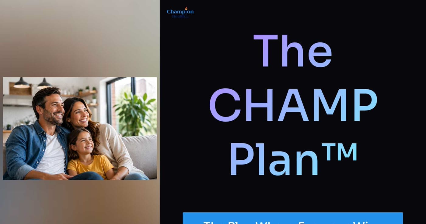First page of The CHAMP Plan presentation — The Plan Where Everyone Wins